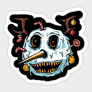 snowman terror Sticker